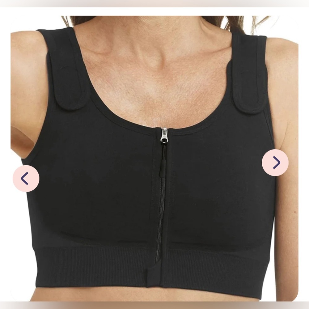 Amoena Pamela Seamless Post-Surgical Bra Black , size 3XL